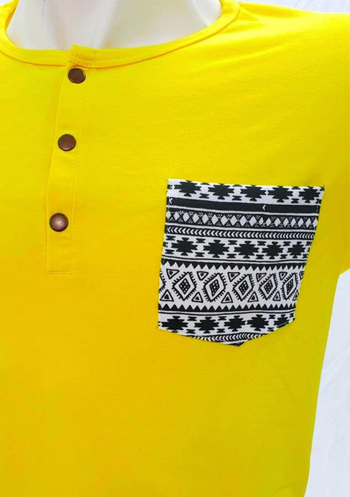Men's AQ Athletic Fit Crew Neck Short Sleeve T-Shirt "Sunshine"